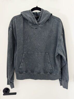Nike Sportswear Over-sized Hoodie - Washed Grey - Acid Wash
